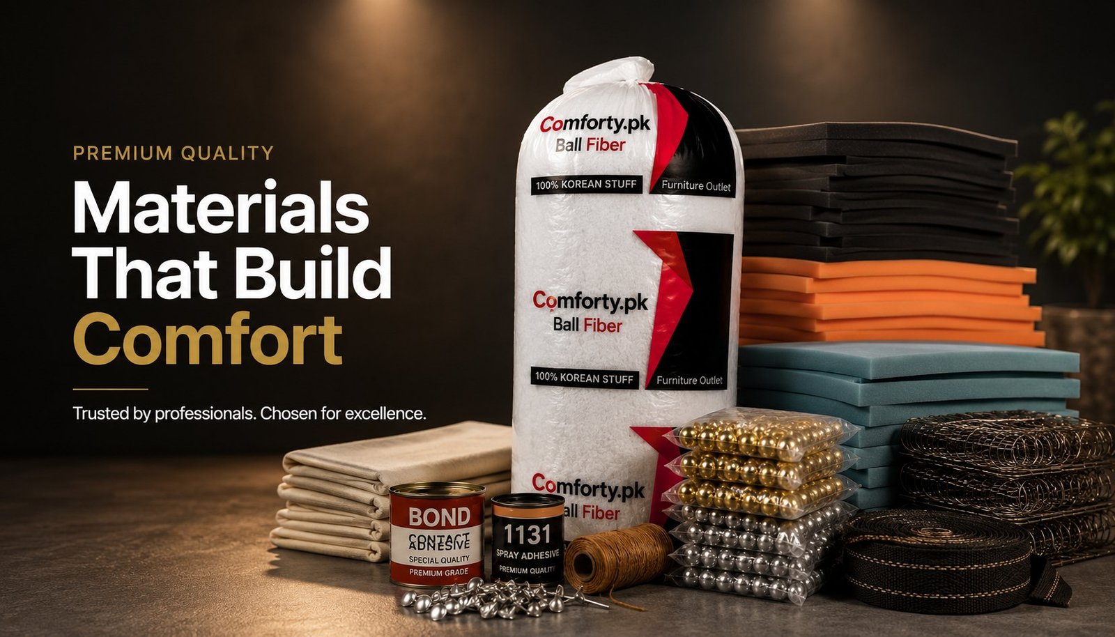 SofaMaterial.pk — Build Premium. Your one-stop shop for sofa making materials: foams, fabrics, adhesives & accessories.