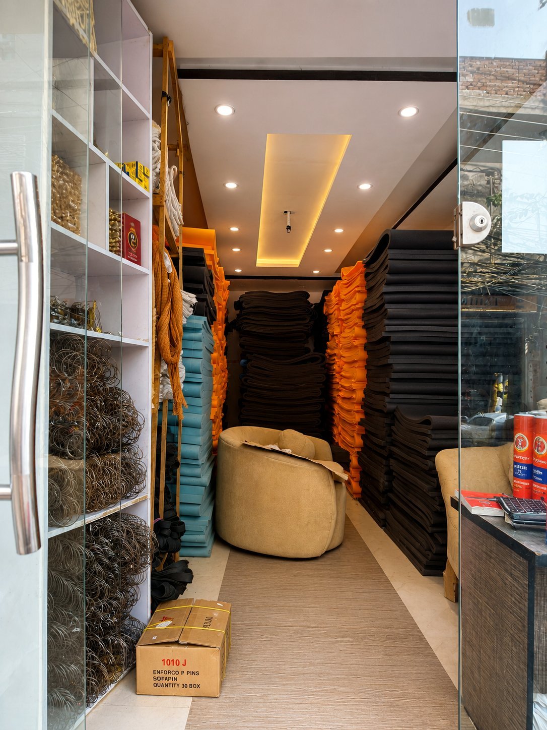 Sofa foam at our shop — TikTok video